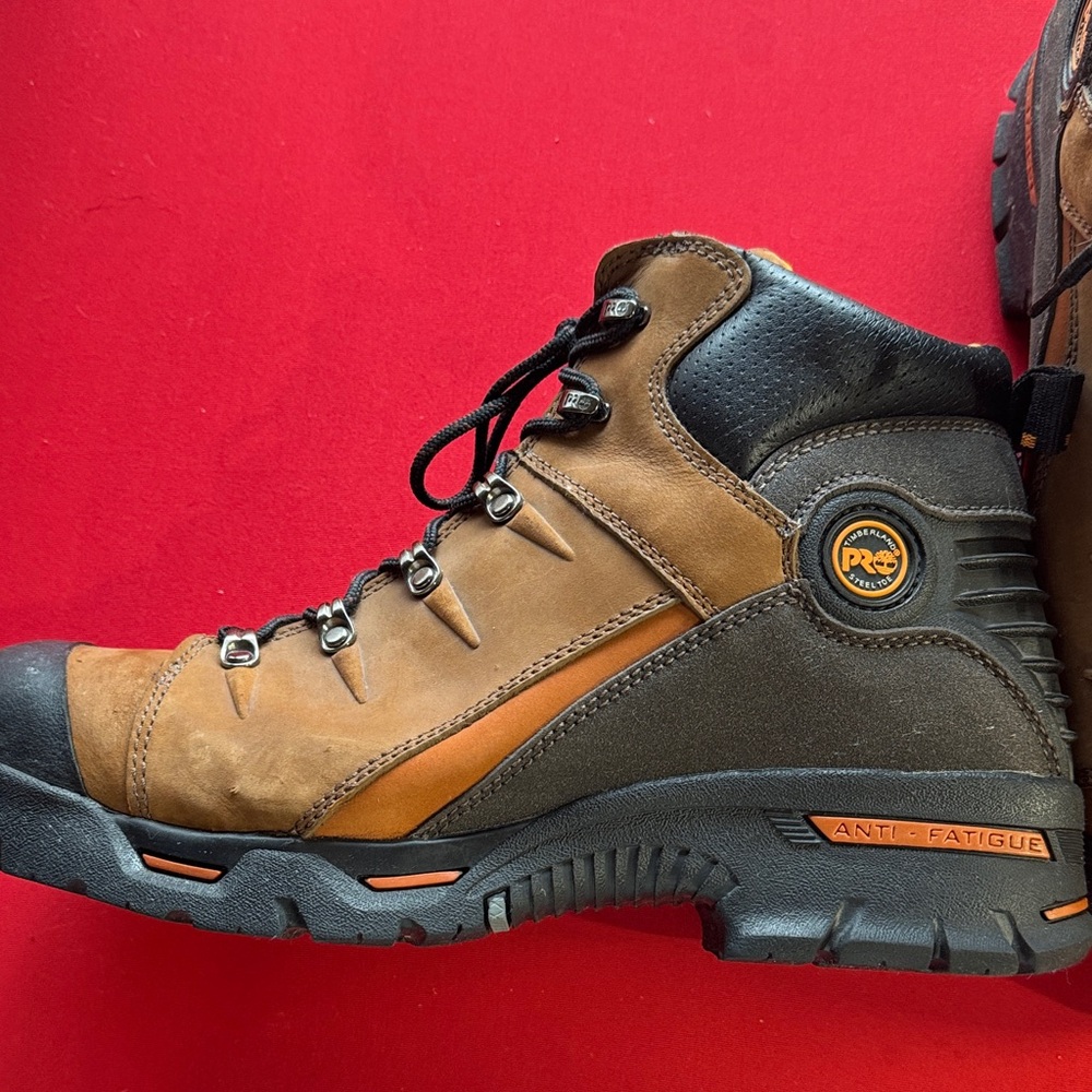 Timberland PRO Men's Brown and Black Hiking Boots